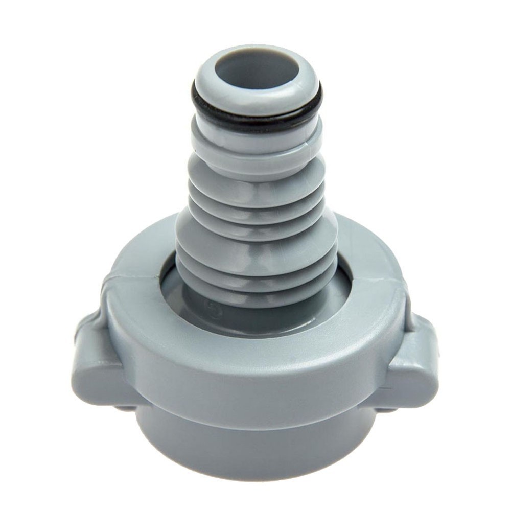 Grey PoolDrain Valve Adapter for Sleek and Functional Pool Design PVC Material