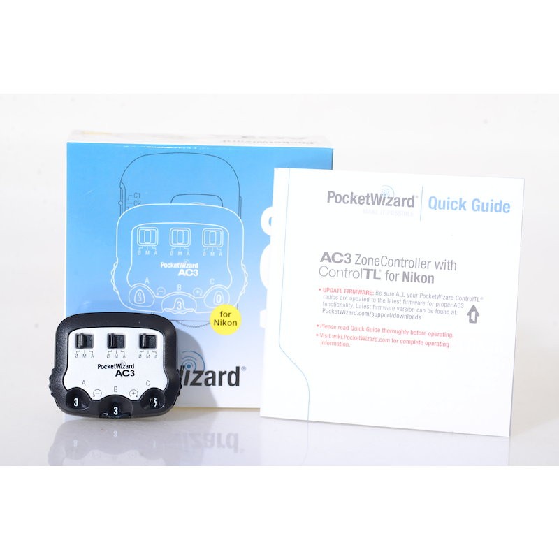 PocketWizard Zone Controller AC3 Trigger For Nikon - E-TTL & Manual Mode