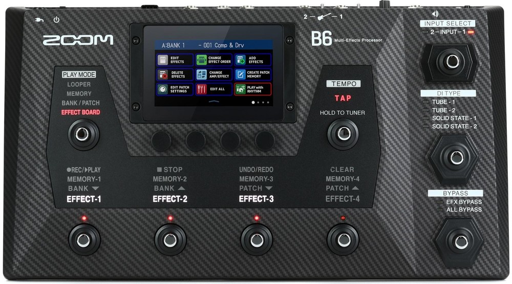 Zoom B6 Bass Multi-effects Processor (2-pack) Bundle