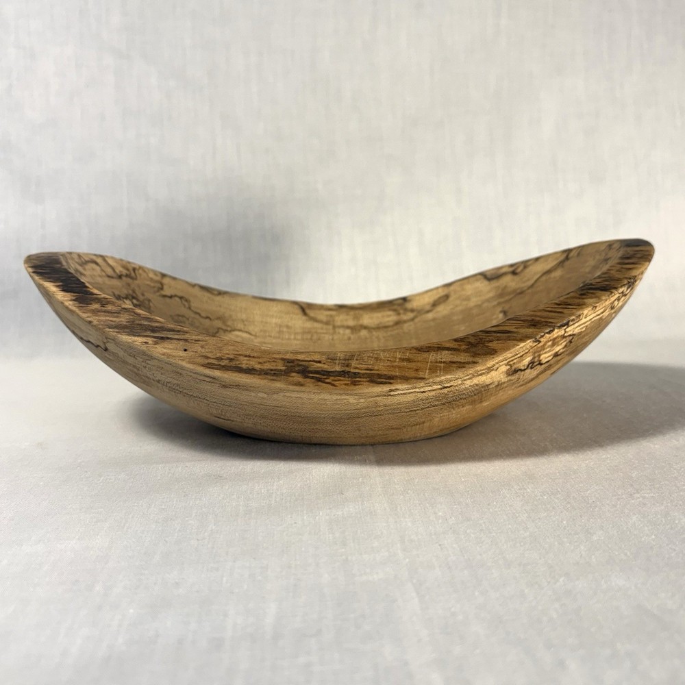 Spalted Box Elder Oval Bowl