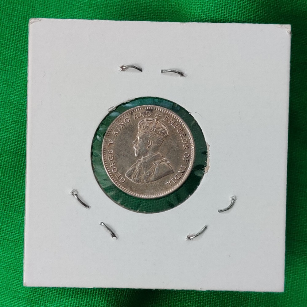 STRAITS SETTLEMENTS 10 Cents 1927 George V Cleaned Uncirculated