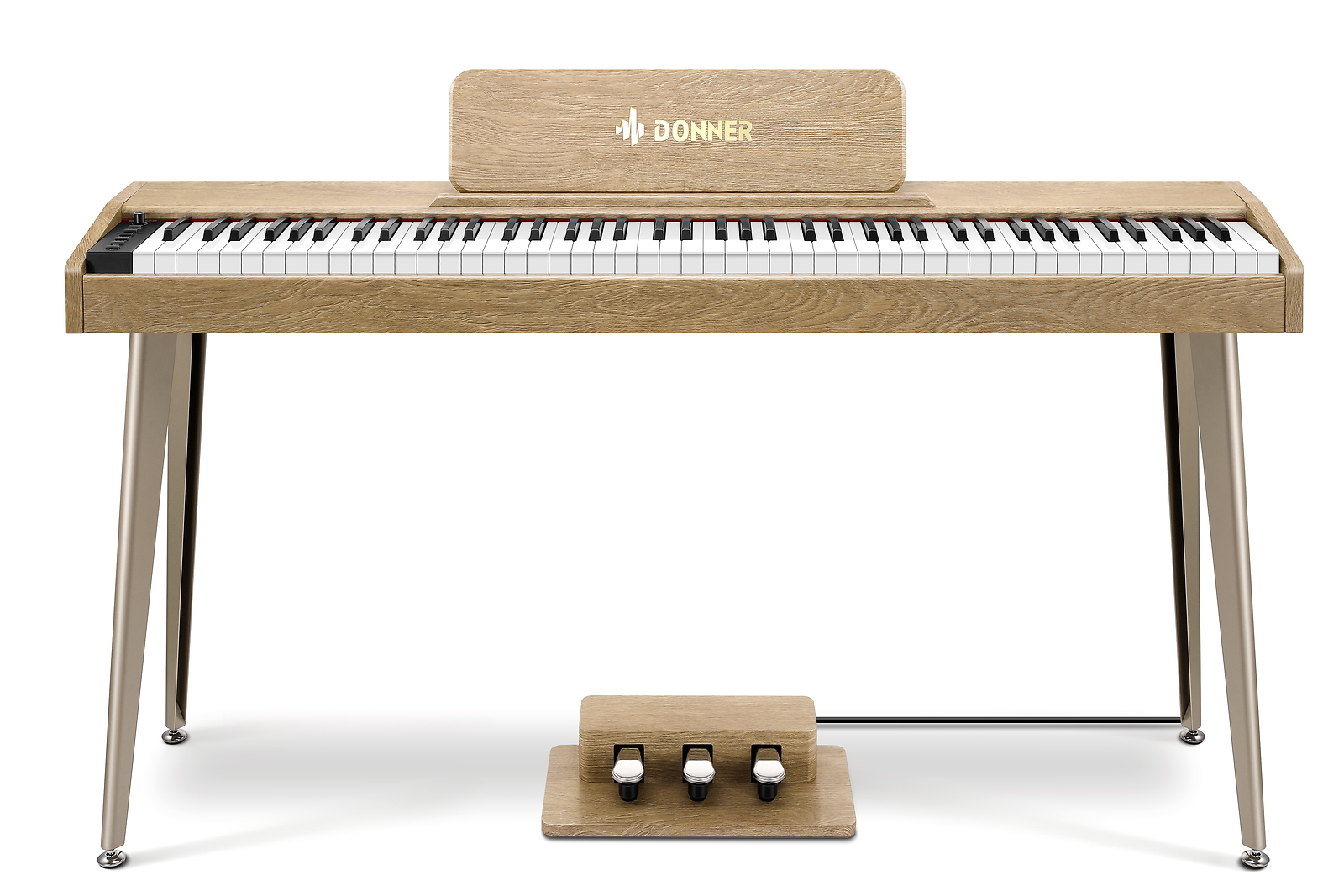 Donner DDP-60 Digital Piano Keyboard With Stand Pedal Built in 25W Speakers