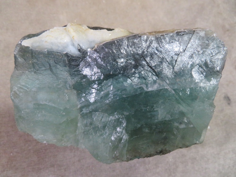 8 pound 8 ounce Multi Colored Fluorite Cutting Rough Durango Mexico