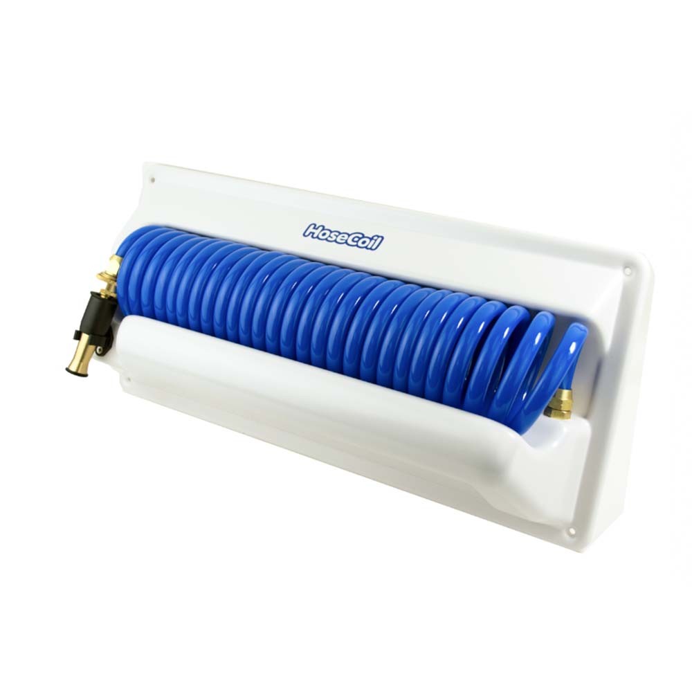 HOSECOIL HORIZONTAL MOUNT W/ 25' COILED HOSE- HC25H2