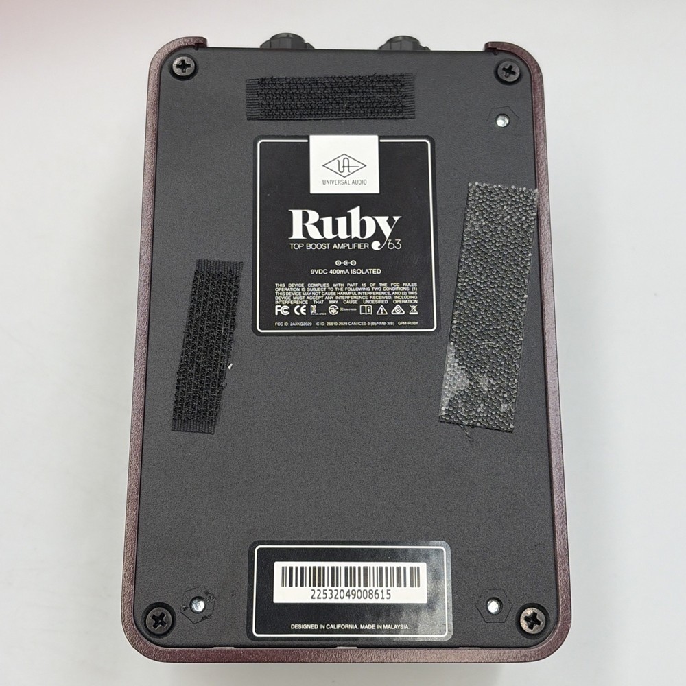 Universal Audio Ruby '63 Top Boost Amplifier Pedal Open Box w/ Box
