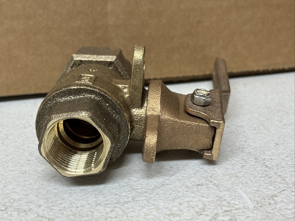 Mueller B-24351 411 Inline Ball MTR Meter Valve 3/4” with Handle NL-A