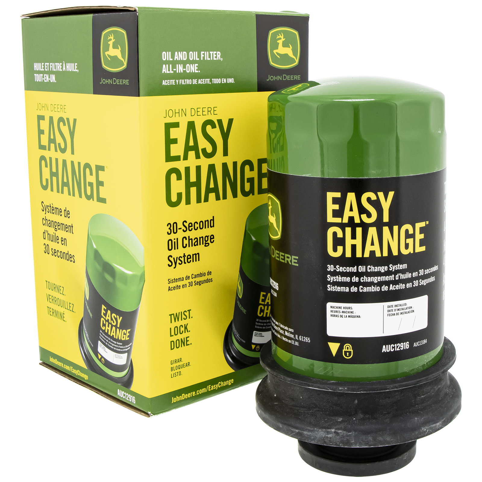 John Deere 2-PACK Easy Change 30-Second Oil Change System - AUC12916