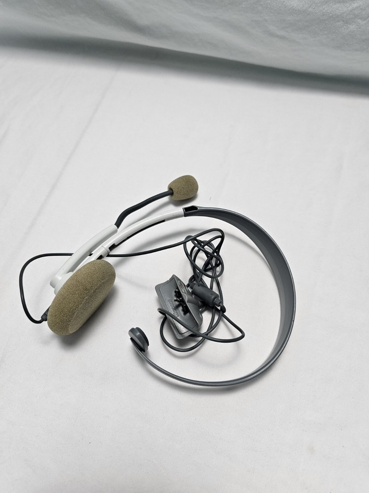 Microsoft Xbox 360 Communicator White/Gray Headband Headset