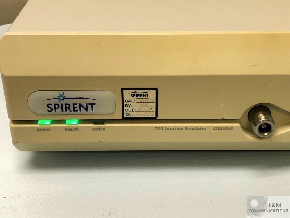GSS5060 SPIRENT GLOBAL POSITIONING SYSTEM LOCATION SIMULATOR