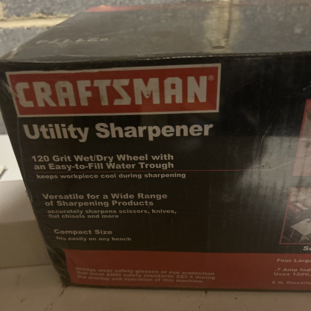 CRAFTSMAN Utility Sharpener Model 921174 – Wet Stone Knife & Tool Sharpener