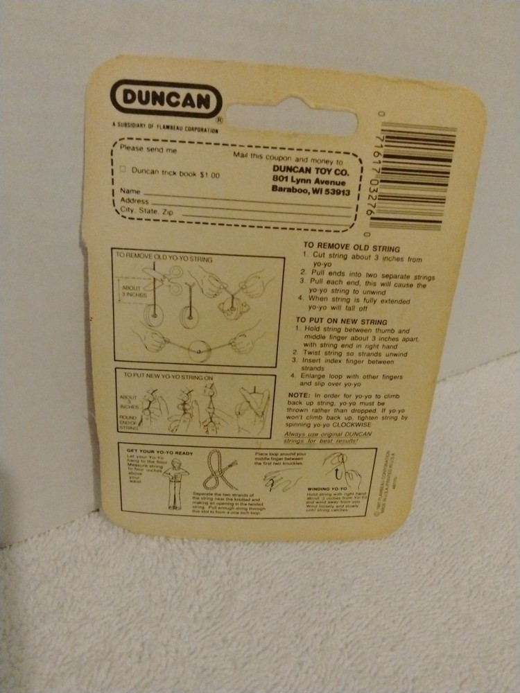 Vintage Duncan Yo-Yo Strings 1987 (Five Strings)