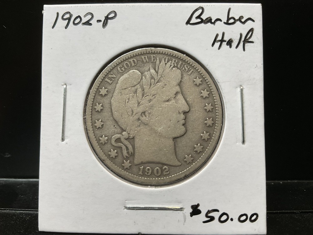 1902-P Barber Half