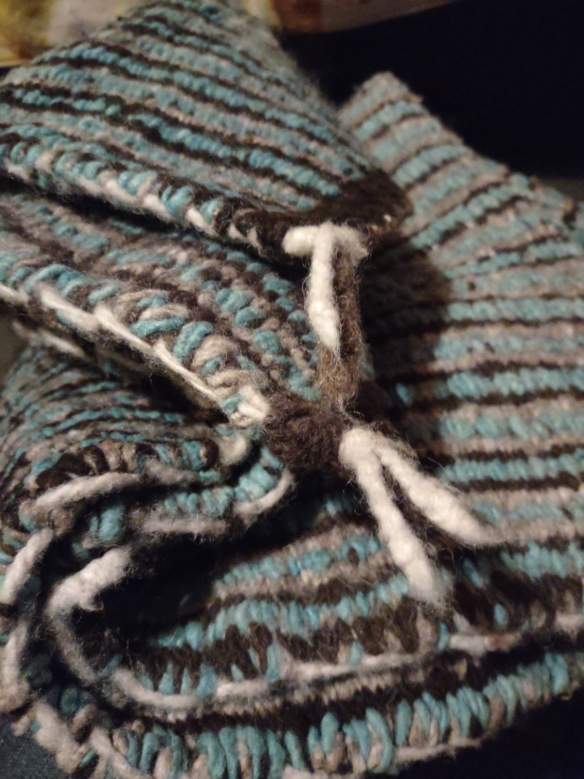 Navajo Rug Antique Native American Indian Twill Weaving Textile 1910 62 x 30