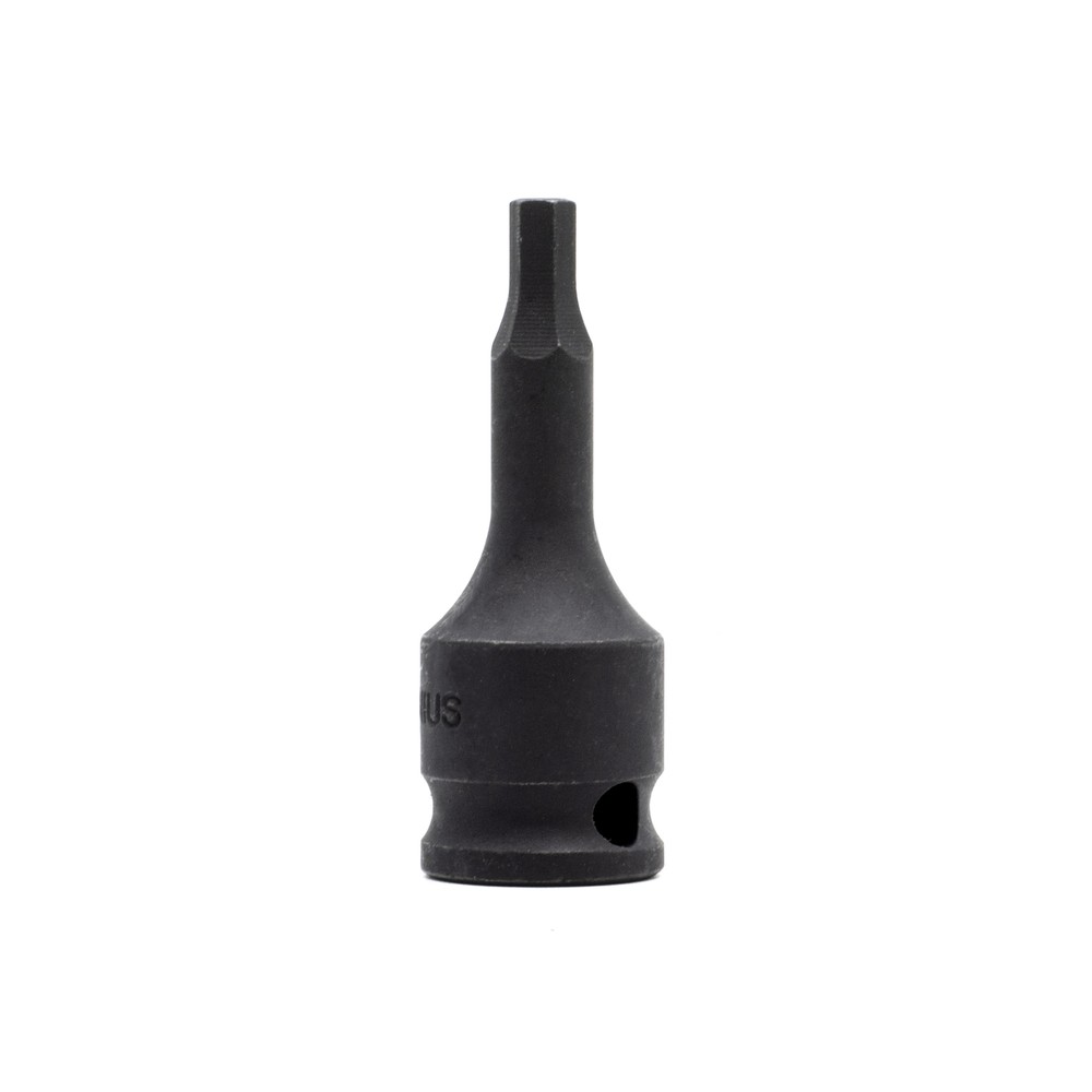 Genius Tools 3/8" Dr. 7/32" Hex Impact Bit Socket, 52mmL (CR-Mo) - 365207
