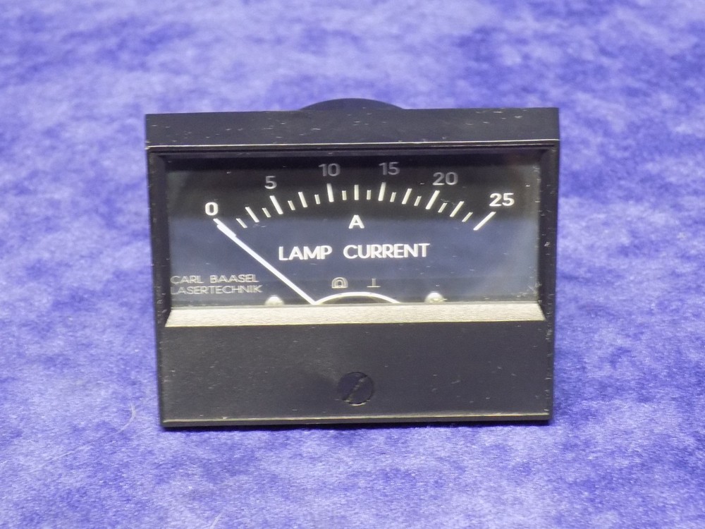 USED CARL BAASEL LASERTECHNIK LAMP CURRENT GAGE / METER