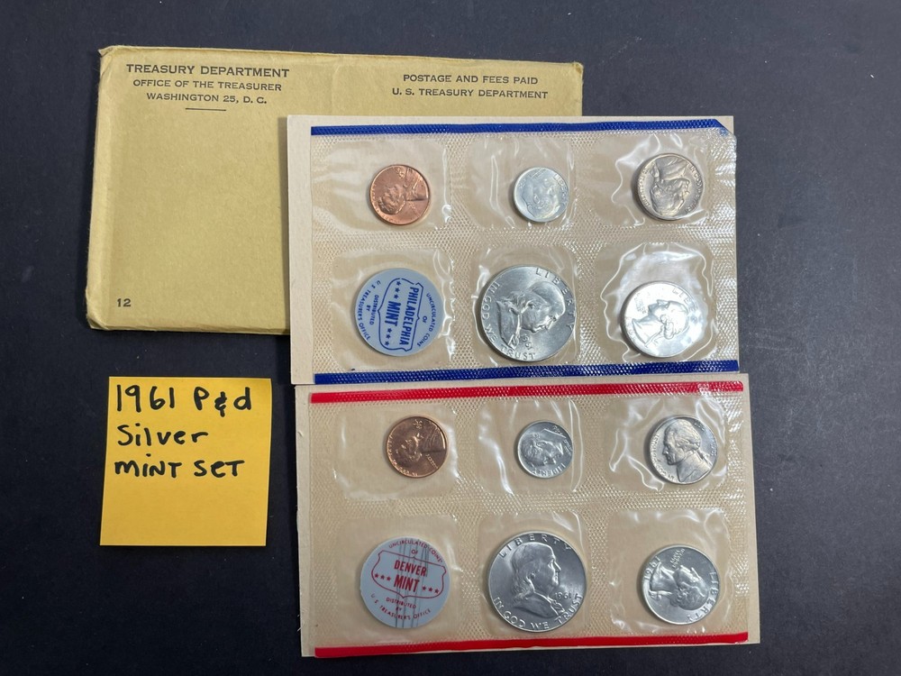 1961 US SILVER P&D COMPLETE MINT SET