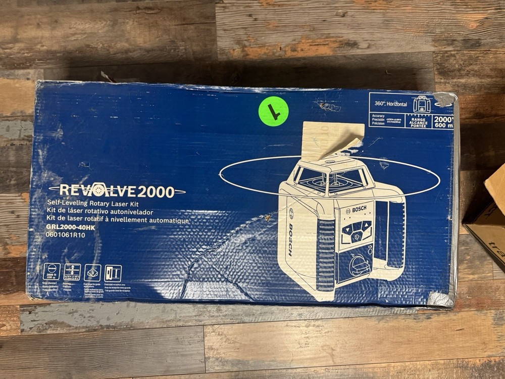 Bosch Revolve2000 Self-Leveling Horizontal/Vertical Rotary Laser Kit