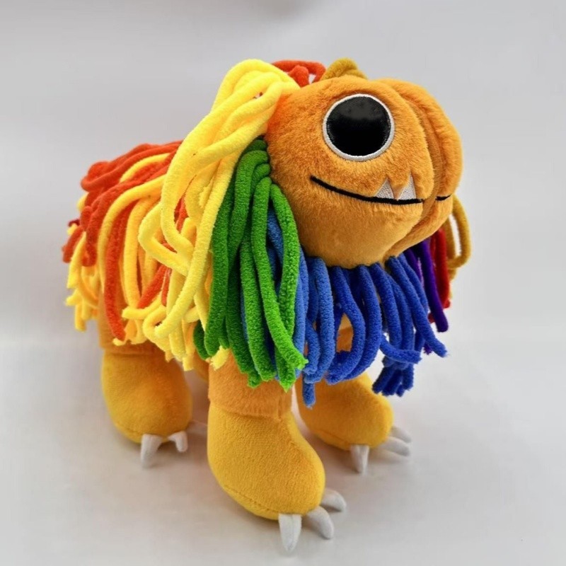 Game cartoon plush doll - Perfect Creature Yarnaby Rainbow-Mane Lion Plush Toy