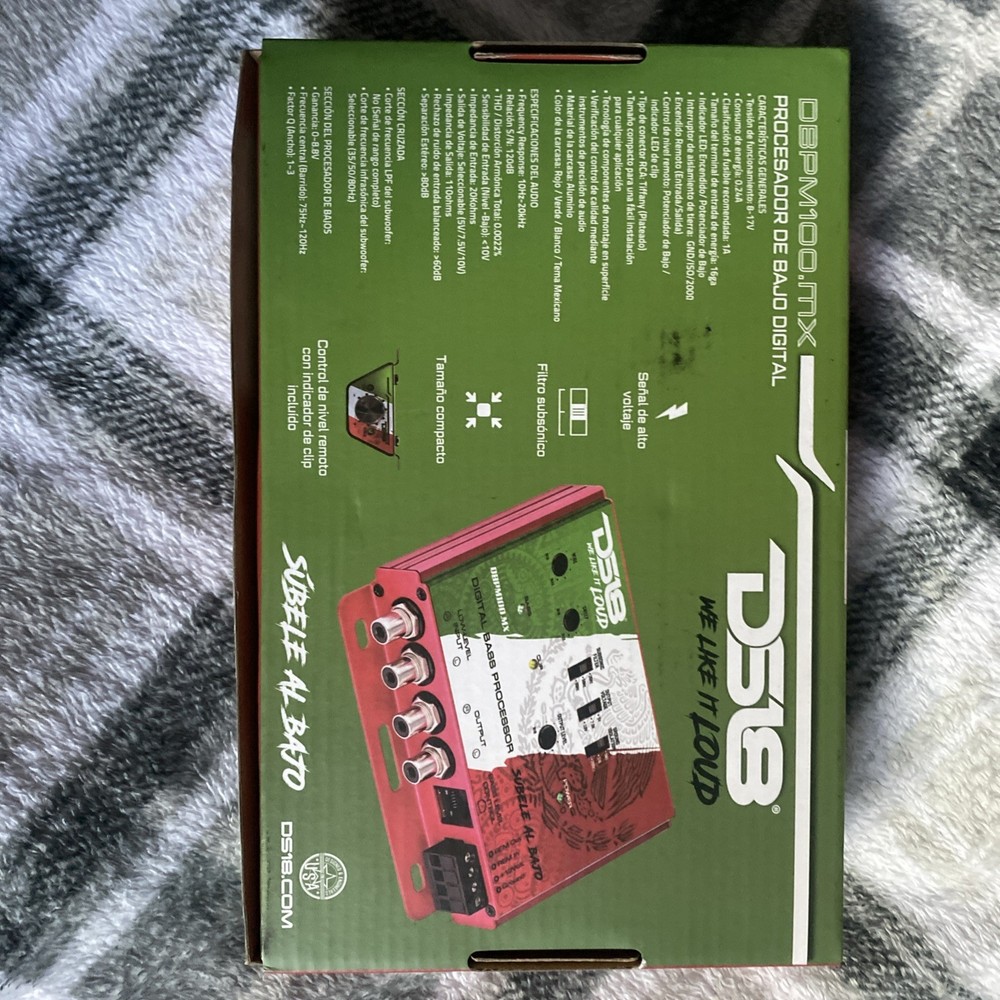 DS18 Compact Digital Bass Processor 2 Channel Preamp Input Output Black DBPM100