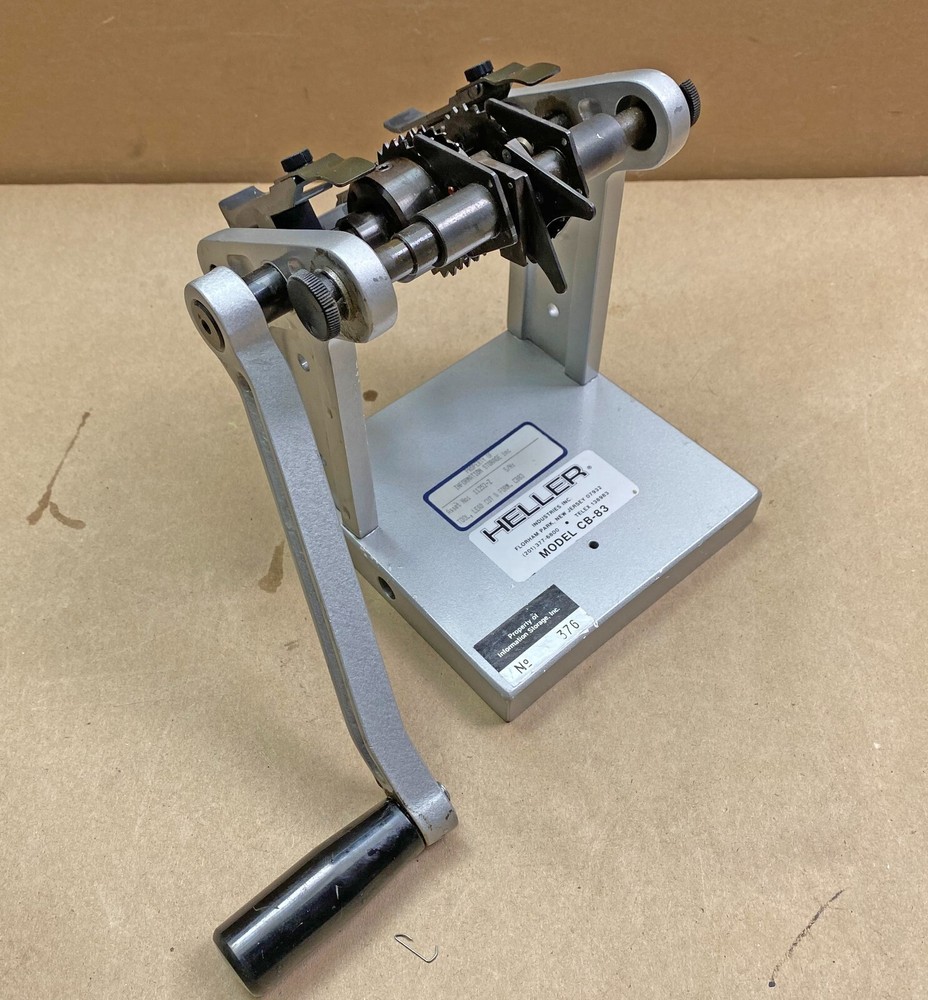 Heller Industries CB-83 Axial Component Former MANUALLY OPERATED