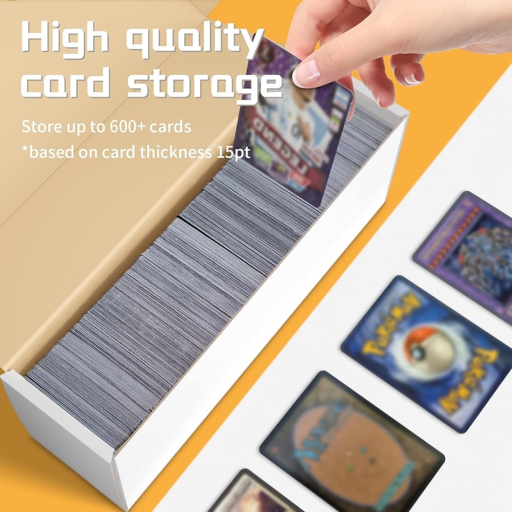 Collectible Card Storage Box Set - 6 Stackable Card Boxes for Easy Access