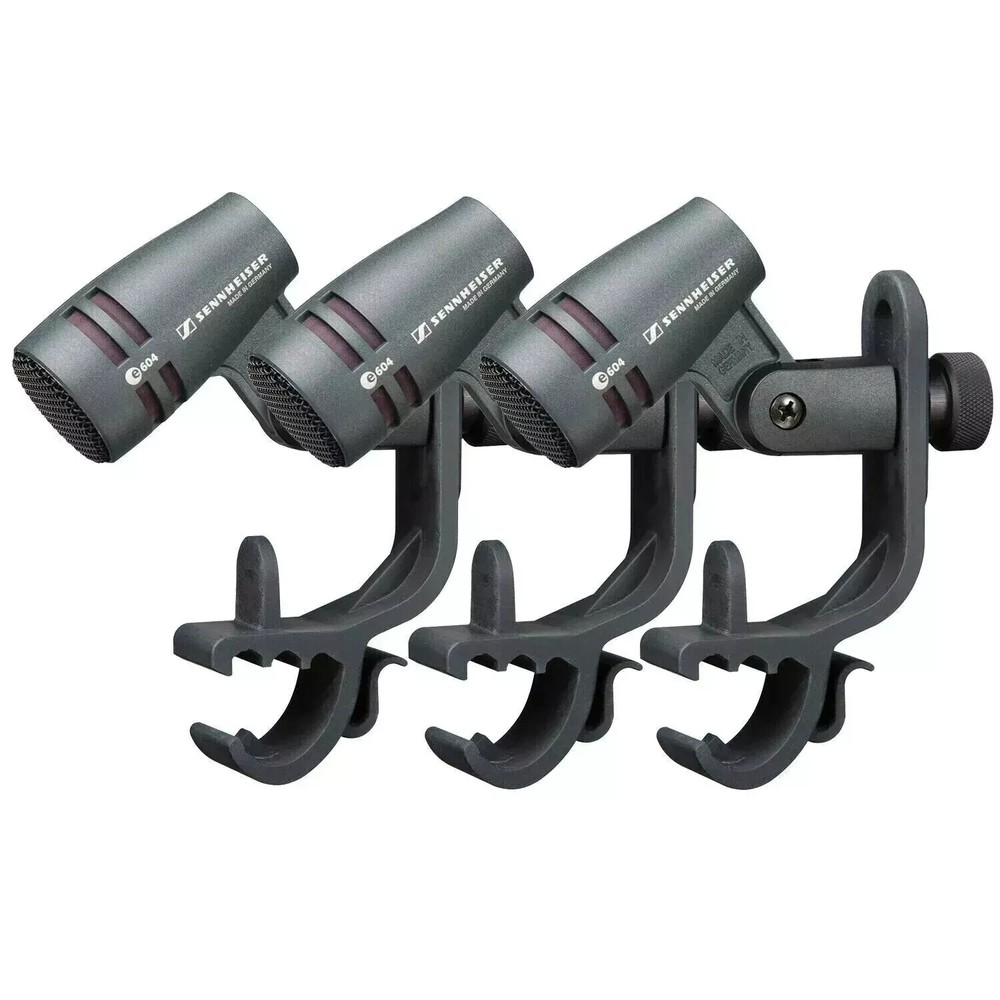 Sennheiser E604 Tom Snare Dynamic Cardioid Instrument Microphone 3 PACK