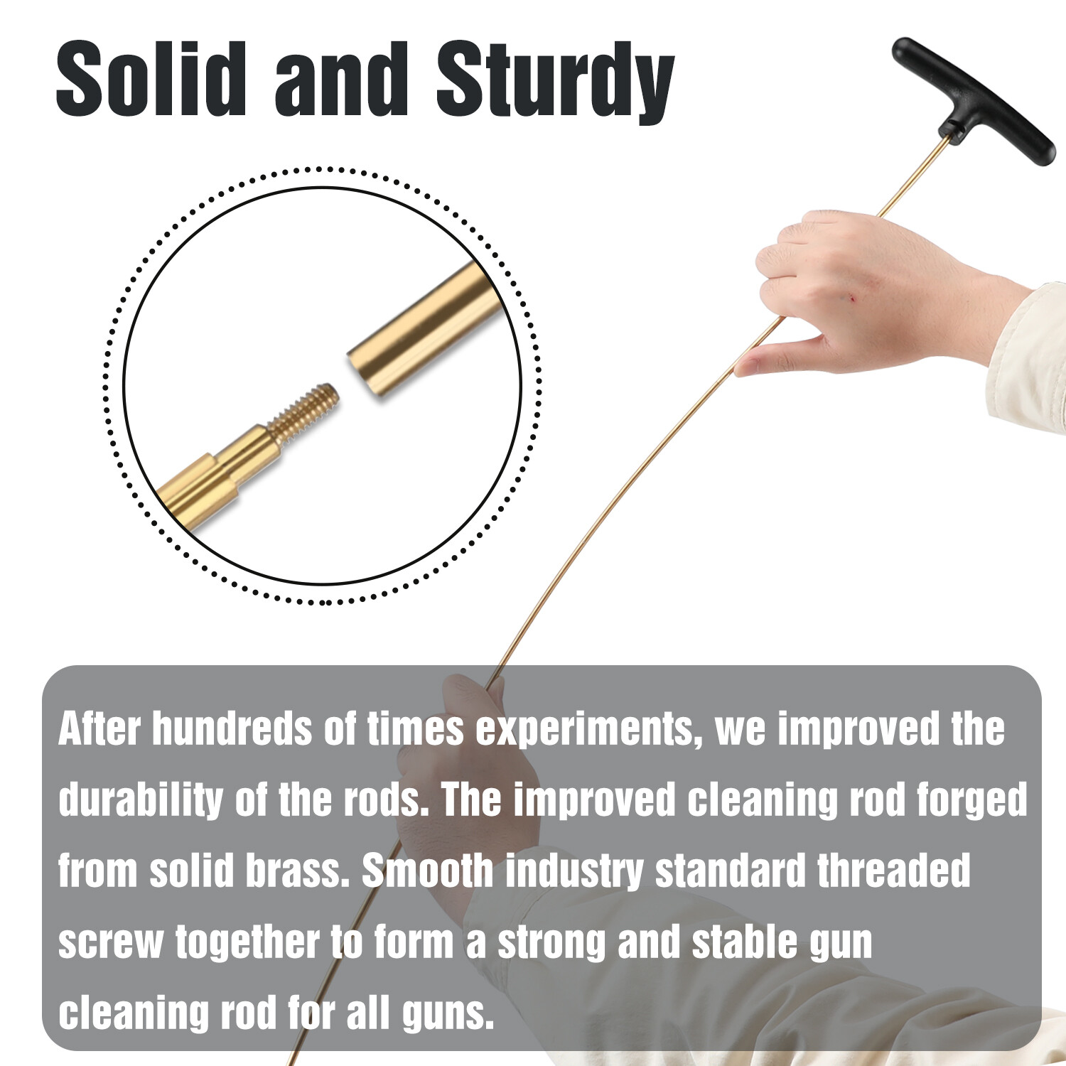 Universal Gun Cleaning Kit for Shotgun Rifle Pistol Muzzleloader for any Caliber