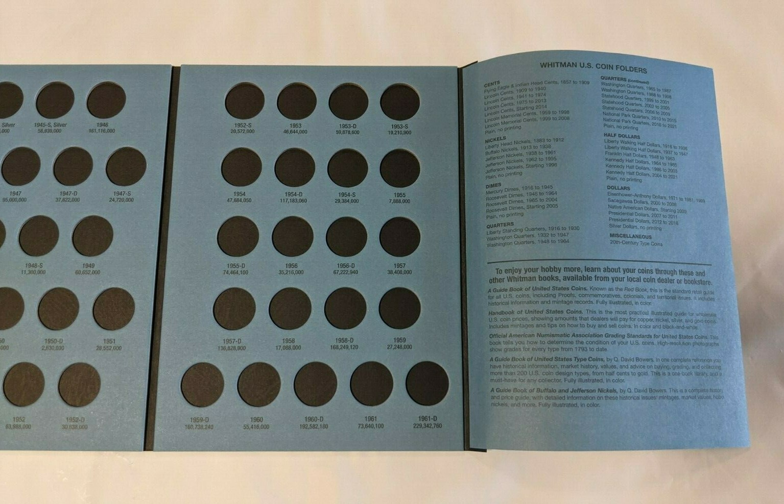 Jefferson Nickels Album Coin Folder Whitman Vol #1 1938-1961 Silver War 9009 NEW