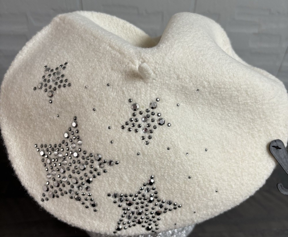 Karl Lagerfeld Wool Star Beret