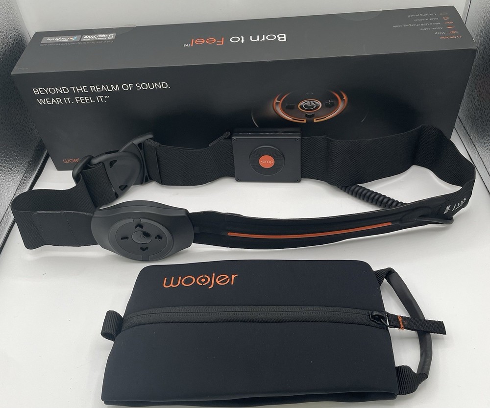 Woojer STRAP - Original 2017 Launch Model, Black, Haptic Vibration