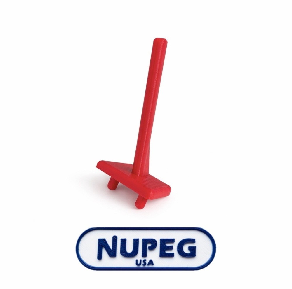 Peg Board Hooks Red Straight Angle LRG Hook x12 NUPEG