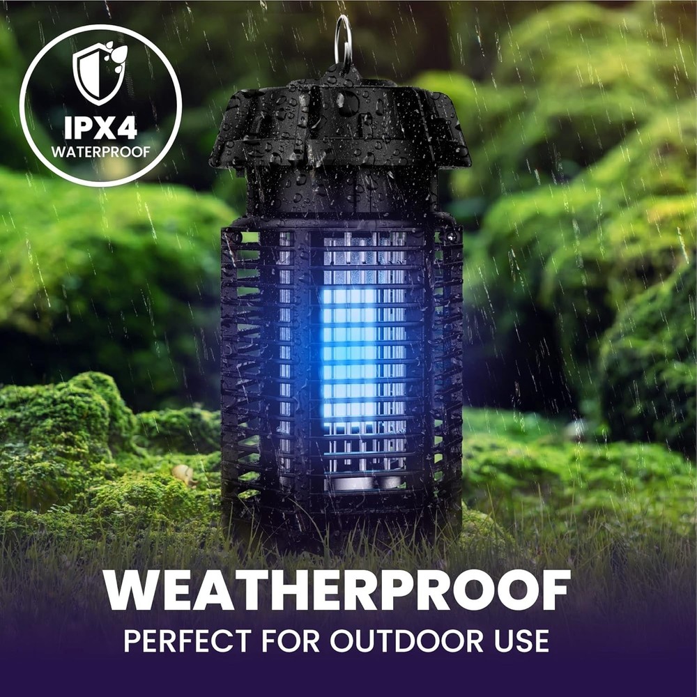 LiBa Electric Bug Zapper (2-Pack) Indoor Insect Killer - (4) Extra Replacemen...