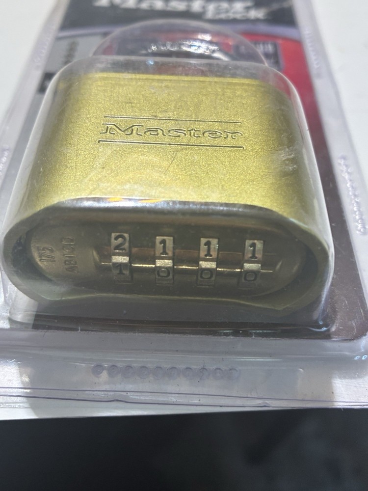 Master Lock 175D Combination Padlock Security Locker Combo R