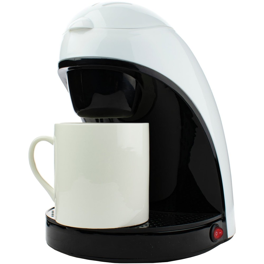 Single-Serve Drip Coffee Maker W/ Ceramic Mug Black TS-112BPT