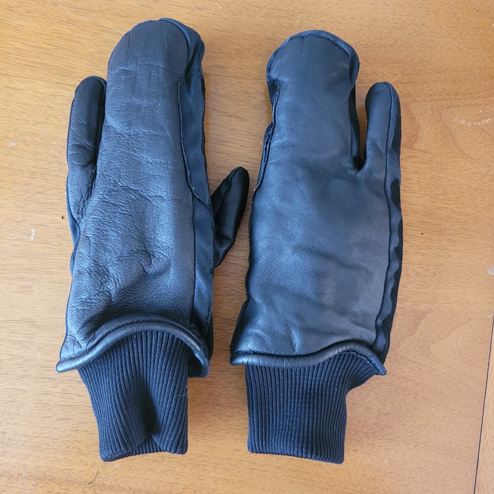Riding Mittens Thinsulate Leather And Suede Medium