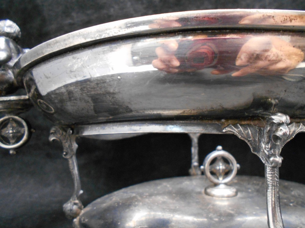 Reed & Barton Footed Oval Centerpiece 2040 Silver Plate Hollowware Vintage