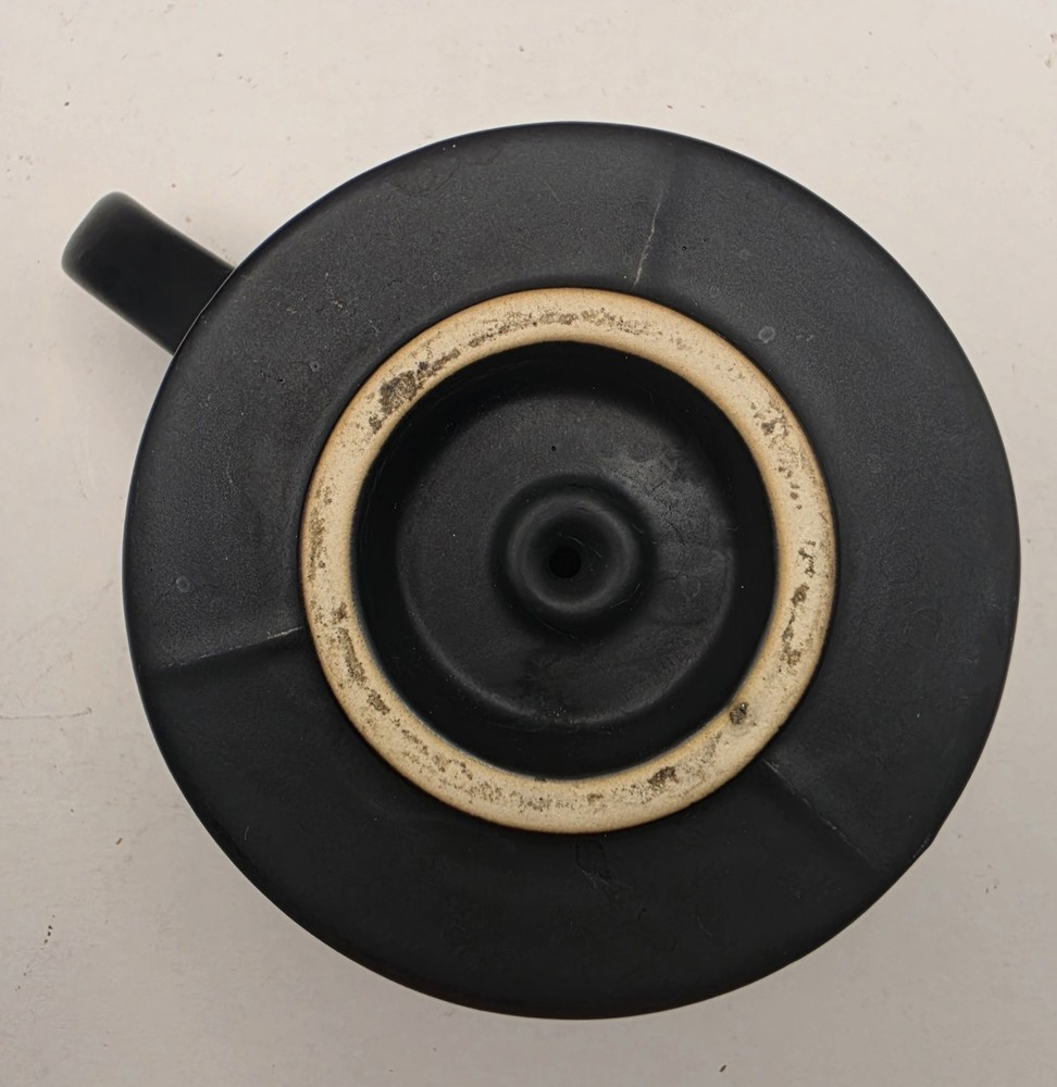 Large Black Matte Stoneware One Hole Pour Over Coffee Dripper
