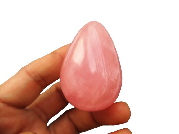 Rosequartz Yoni Egg for Kegel Exercise Decoration Easter Gift
