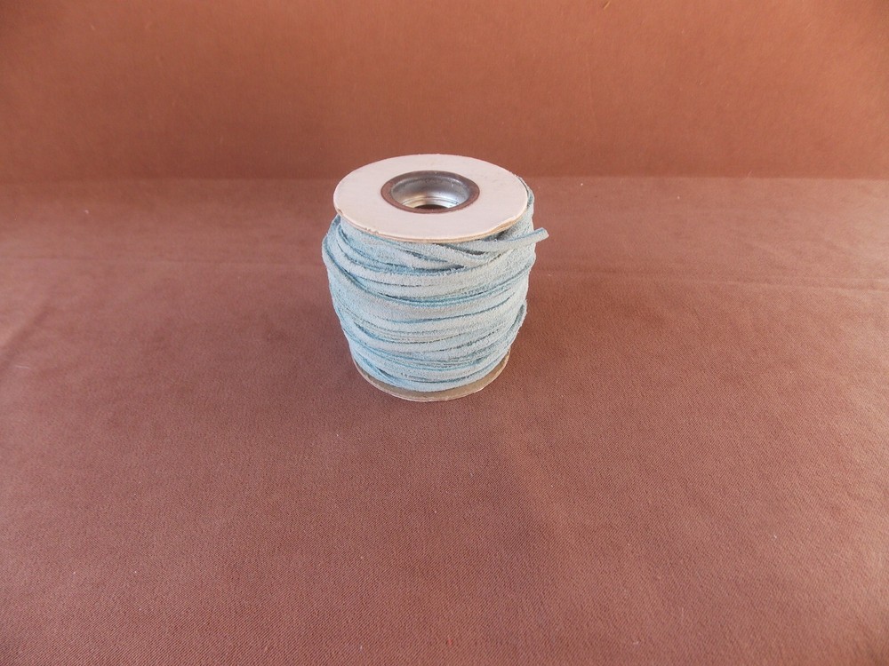 Light Blue Suede Lace 1/8" x 25 yards Unbranded