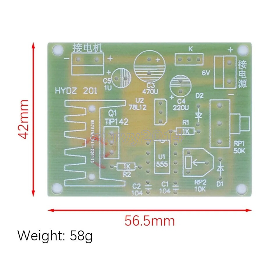 NE555 Motor Speed Regulator Kit Teaching Electronic Technology Assembly Training