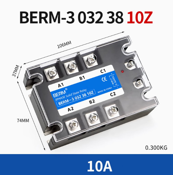 Three-phase Solid State Relay DC Control AC 10A25A40A60A80A100A120A150A200A 380V