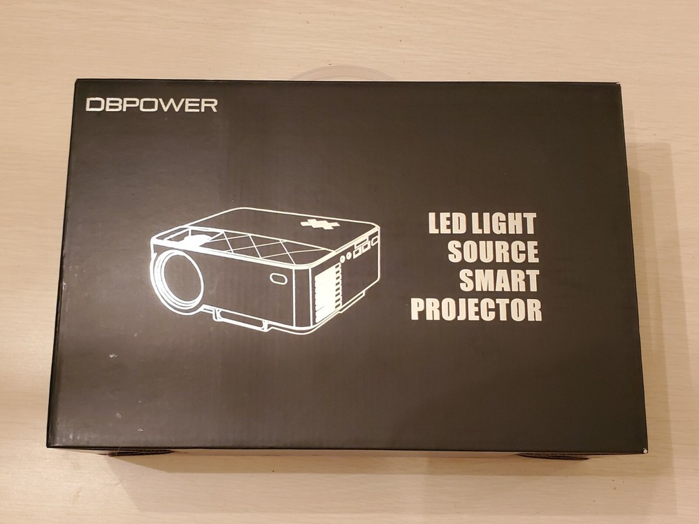 DBPOWER LED LIGHT SOURCE SMART PROJECTOR - BRAND NEW IN BOX