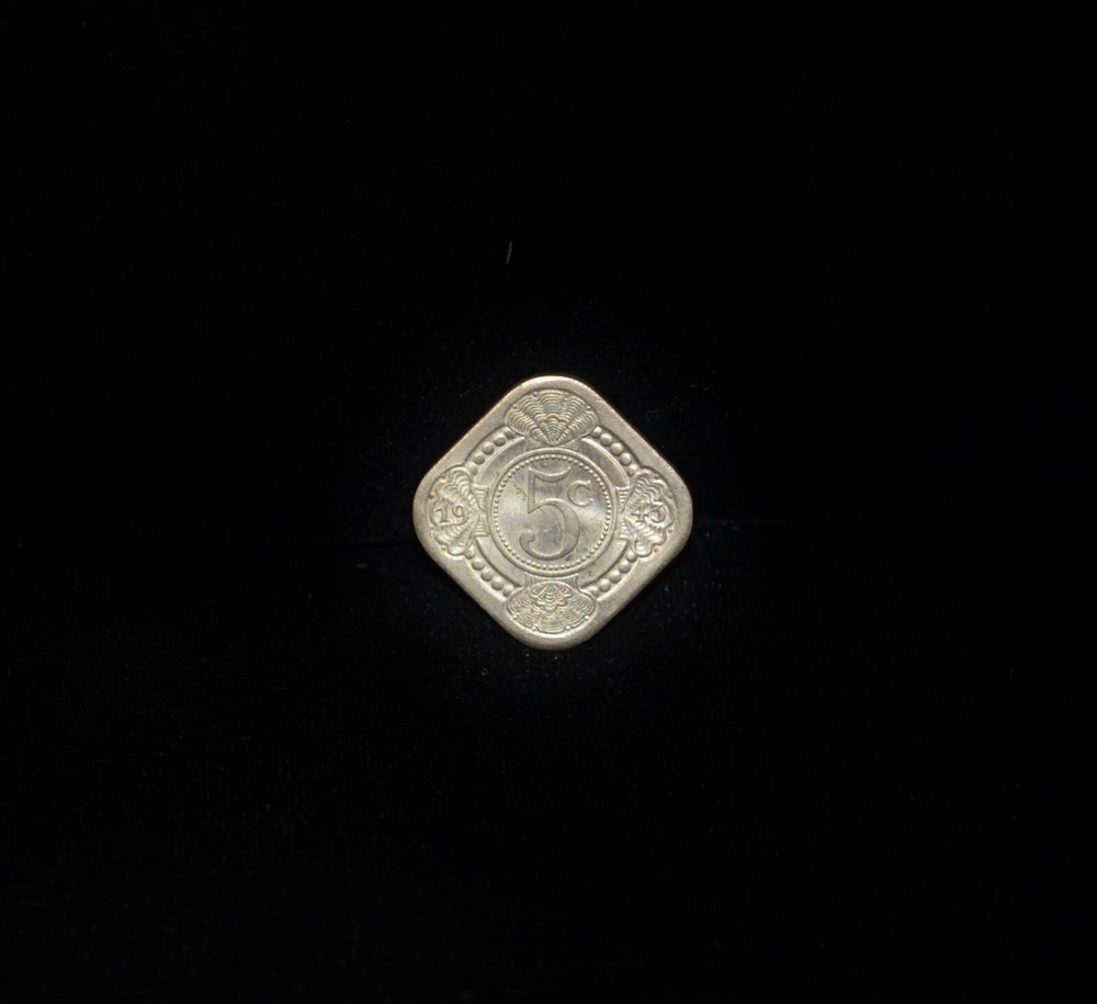 1943 Curacao 5 Cent KM 40 #EB15210