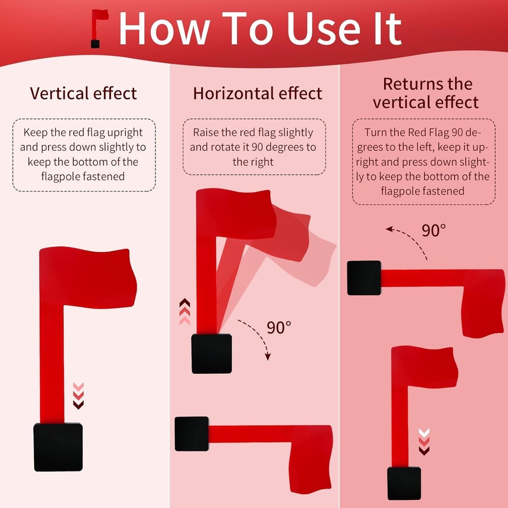 Easy-Install Mailbox Flag Replacement Kit - Upgrade Your with a red