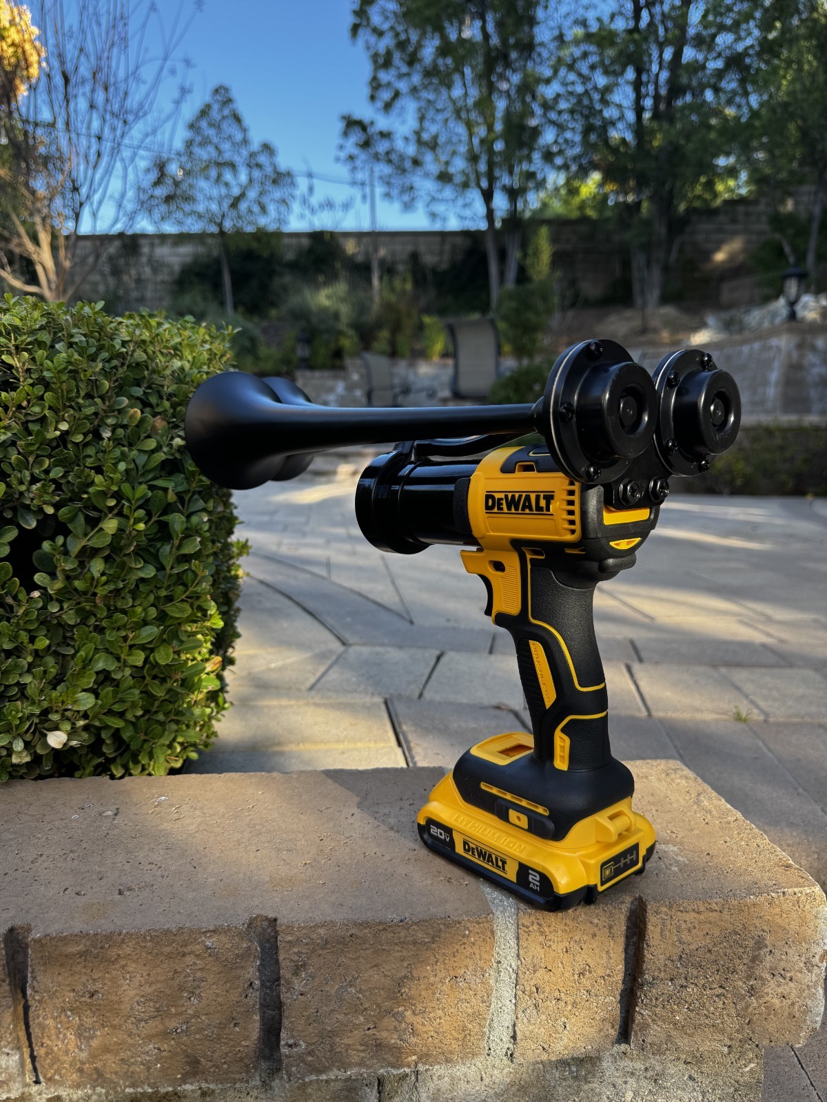 DeWalt Impact Air Train Horn Dual Black | 2026 Long Trumpets | Assembled in USA