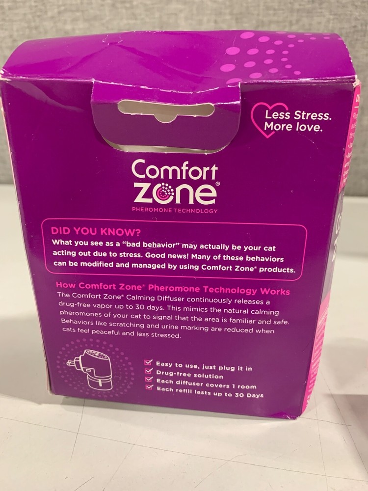 Comfort Zone Cat Calming Diffuser Starter Kit: 1 Diffuser & Refill