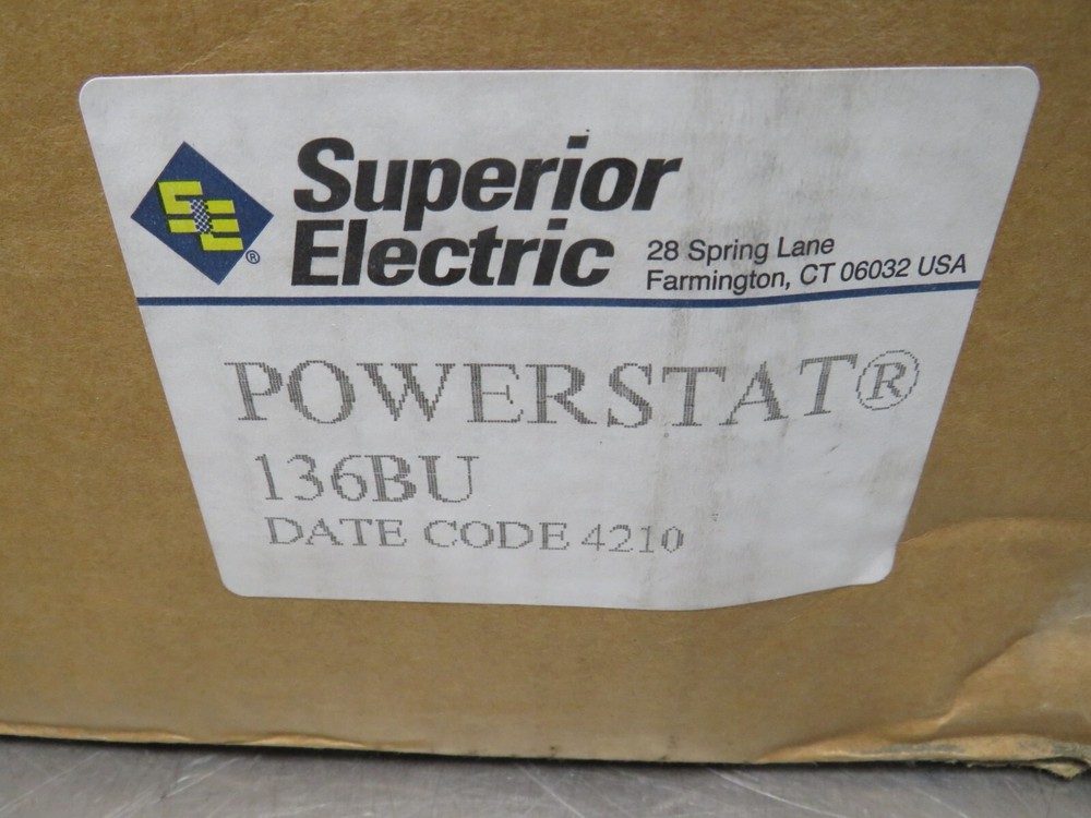 Superior Electric Powerstat 136BU Variable Transformer