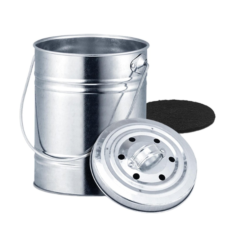 Kitchen Compost Bin Composting Container Includes Inner Bucket Liner Portable