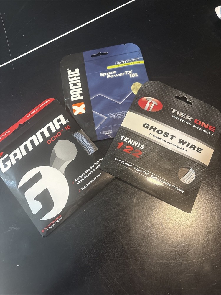 3 Tennis Strings Pacific Gamma Tier One