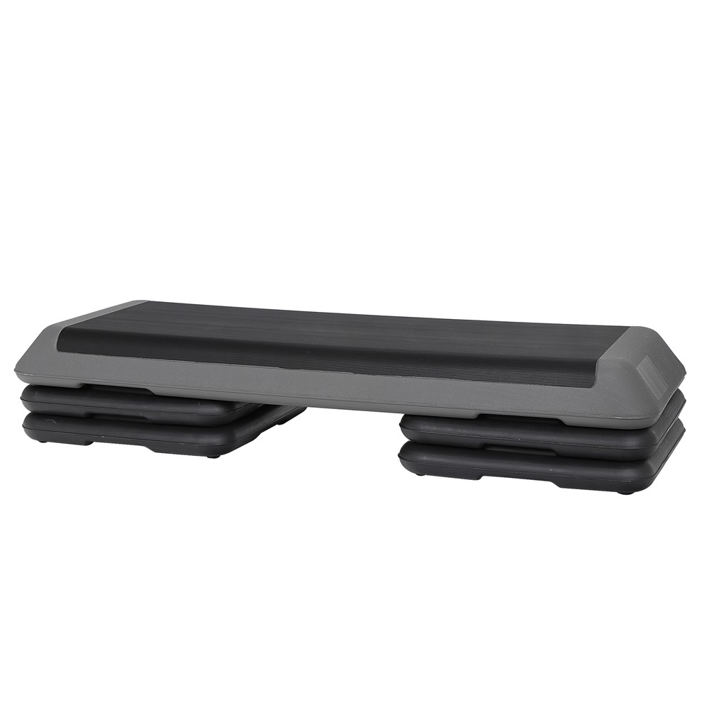 42.5" Aerobic Step Platform Adjustable 4"- 6"- 8" Exercise Stepper W/Riser